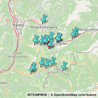 Mappa 38052 Caldonazzo TN, Italia (5.72167)