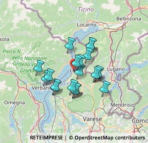 Mappa Piazza XX Settembre, 21010 Germignaga VA, Italia (9.834)