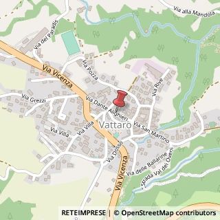 Mappa Via dante alighieri 33, 38056 Vattaro, Trento (Trentino-Alto Adige)