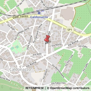 Mappa Via Brenta, 9, 38052 Caldonazzo, Trento (Trentino-Alto Adige)