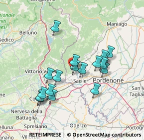 Mappa Sarone, 33070 Caneva PN, Italia (12.89167)