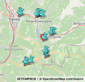 Mappa SP1, 38052 Caldonazzo TN, Italia (7.76625)