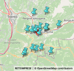 Mappa SP1, 38052 Caldonazzo TN, Italia (5.69389)