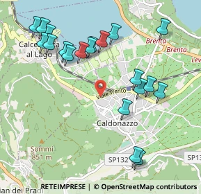 Mappa SP1, 38052 Caldonazzo TN, Italia (1.0985)