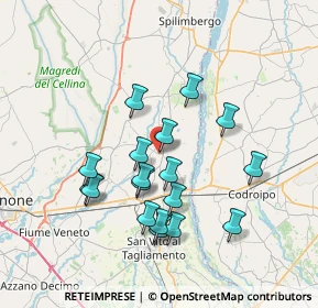 Mappa Via Erasmo da Valvasone, 33098 Valvasone PN, Italia (6.58056)