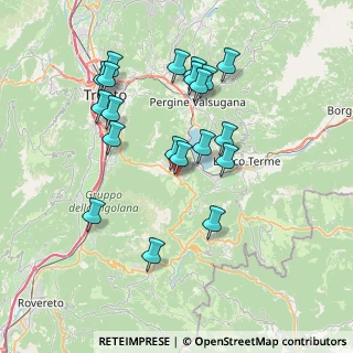Mappa Viale Trento, 38049 Vattaro TN, Italia (7.2515)