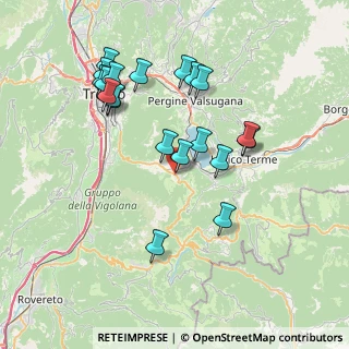 Mappa Viale Trento, 38049 Vattaro TN, Italia (7.51)