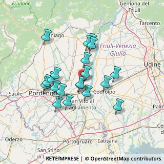 Mappa Via Martiri della Libertà, 33098 Valvasone PN, Italia (12.024)