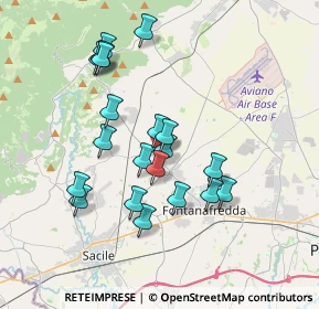 Mappa Via Sempione, 33074 Fontanafredda PN, Italia (3.2865)