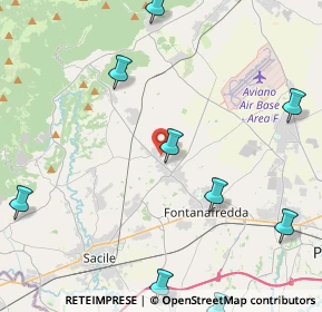 Mappa Via Sempione, 33074 Fontanafredda PN, Italia (6.20455)