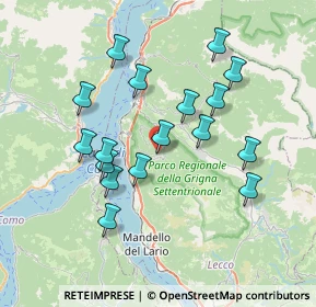 Mappa Via monte fiori, 23825 Esino Lario LC, Italia (6.8)
