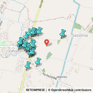 Mappa Via Sassonia, 33098 Valvasone PN, Italia (0.47778)