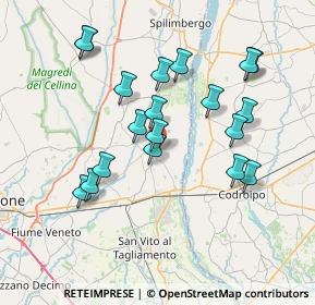 Mappa Via Sassonia, 33098 Valvasone PN, Italia (7.07211)