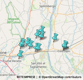 Mappa Via Sassonia, 33098 Valvasone PN, Italia (6.11)