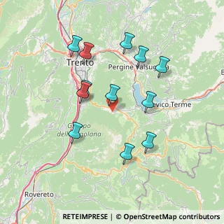 Mappa Via Orti, 38049 Vigolo Vattaro TN, Italia (7.01)