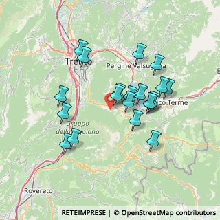 Mappa Via Orti, 38049 Vigolo Vattaro TN, Italia (6.334)