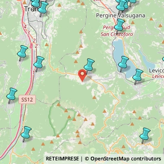 Mappa Via Orti, 38049 Vigolo Vattaro TN, Italia (7.4785)
