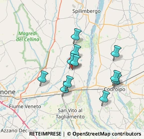 Mappa Via Bando, 33098 Valvasone PN, Italia (5.93545)