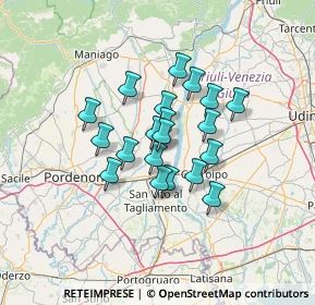 Mappa Via Bando, 33098 Valvasone PN, Italia (9.3705)