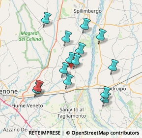 Mappa Via Santa Margherita, 33098 Valvasone Arzene PN, Italia (6.55)