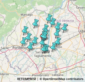 Mappa Via Santa Margherita, 33098 Valvasone Arzene PN, Italia (9.371)