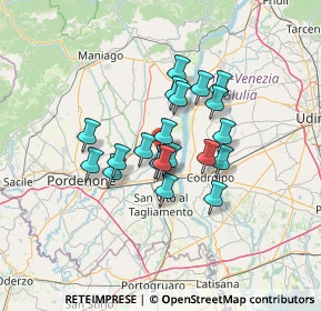 Mappa Via Santa Margherita, 33098 Valvasone Arzene PN, Italia (9.6905)