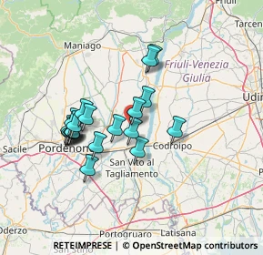 Mappa Via Santa Margherita, 33098 Valvasone Arzene PN, Italia (11.789)