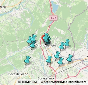 Mappa Piazza Minucci, 31029 Vittorio Veneto TV, Italia (5.43333)