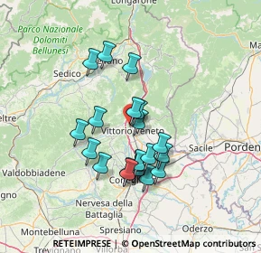 Mappa Piazza Minucci, 31029 Vittorio Veneto TV, Italia (11.4025)