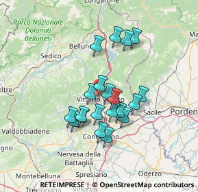 Mappa Piazza Minucci, 31029 Vittorio Veneto TV, Italia (11.172)