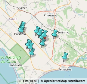 Mappa Strada lungo Ufente, 04014 Pontinia LT, Italia (5.67067)