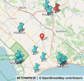 Mappa Strada lungo Ufente, 04014 Pontinia LT, Italia (11.531)