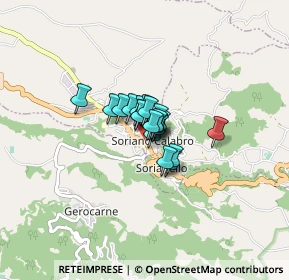 Mappa Via Tenente Pisani, 89831 Soriano Calabro VV, Italia (0.3635)