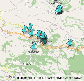 Mappa Via F. Pellegrino, 89831 Soriano Calabro VV, Italia (1.5805)