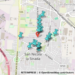 Mappa Via Adone Zoli, 81020 San Nicola La Strada CE, Italia (0.348)