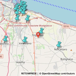 Mappa SP 214, 70019 Triggiano BA, Italia (6.6325)