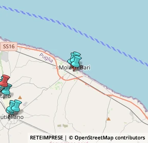 Mappa Via Giuseppe Mazzini, 70042 Mola di Bari BA, Italia (6.49545)