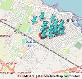 Mappa Via Gorizia, 70042 Mola di Bari BA, Italia (0.306)