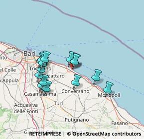 Mappa Via San Giuseppe, 70042 Mola di Bari BA, Italia (13.00438)