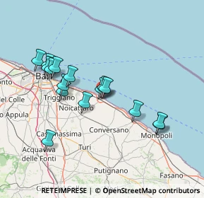 Mappa Via Papa Giovanni XXIII, 70042 Mola di Bari BA, Italia (14.39813)