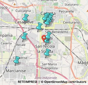 Mappa Via Adone Zoli, 81100 Caserta CE, Italia (1.70615)