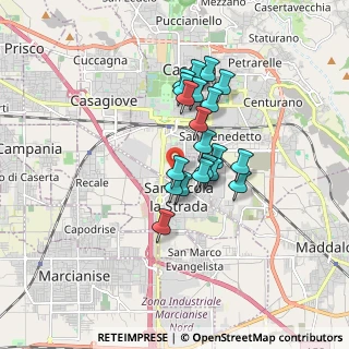 Mappa Via Adone Zoli, 81100 Caserta CE, Italia (1.382)