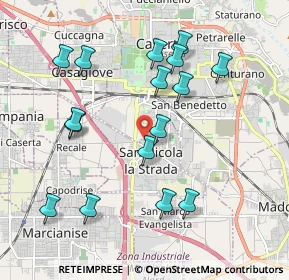Mappa Via Adone Zoli, 81100 San Nicola La Strada CE, Italia (2.16125)