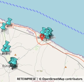 Mappa Via Rutigliano, 70042 Mola di Bari BA, Italia (5.5075)