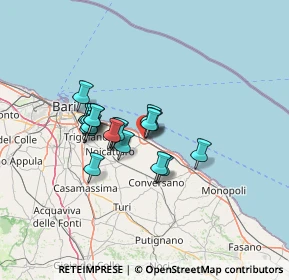 Mappa Via Rutigliano, 70042 Mola di Bari BA, Italia (10.243)