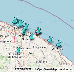 Mappa Via Rutigliano, 70042 Mola di Bari BA, Italia (14.10875)