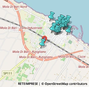 Mappa Via Rutigliano, 70042 Mola di Bari BA, Italia (0.90611)