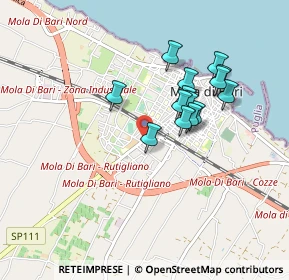Mappa Via Rutigliano, 70042 Mola di Bari BA, Italia (0.78786)