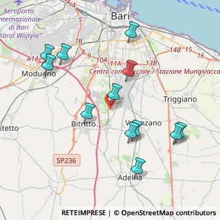 Mappa Str. Bitritto a Ceglie, 70129 Bari BA, Italia (4.55833)
