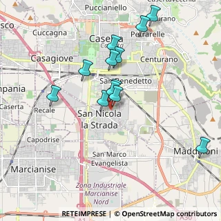Mappa Via I° Maggio, 81020 San Nicola La Strada CE, Italia (1.865)